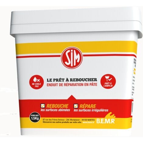 SIM LE PRET A REBOUCHER PATE 1K5 BMFR2801.5