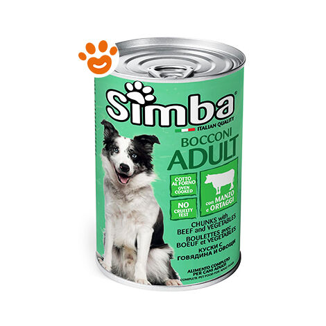 Simba Cane Adult, Bocconi 1,230gr - Manzo e Verdure