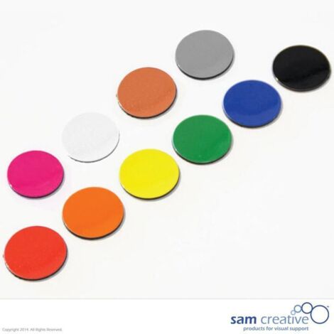 Simbolo magnetico Cerchio 3 cm rosso