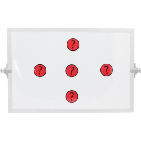 Simbolo magnetico Punto interrogativo 3x3 cm rosso