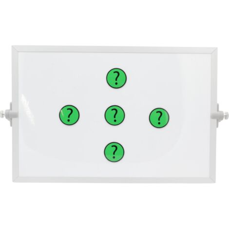 Simbolo magnetico Punto interrogativo 3x3 cm verde