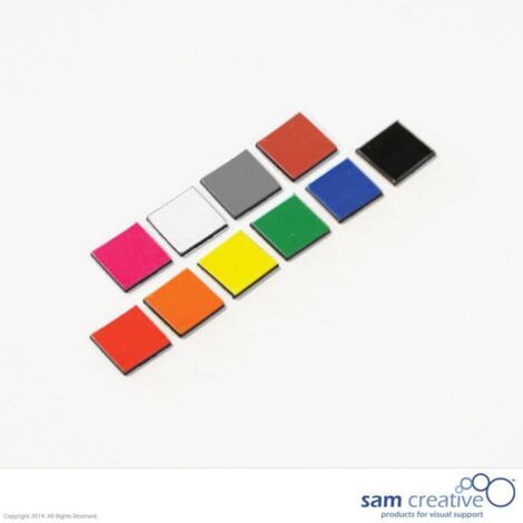 Simbolo magnetico quadrato 1x1 cm bianco