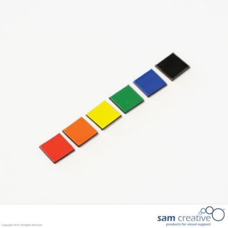 Simbolo magnetico quadrato 1x1 cm misto