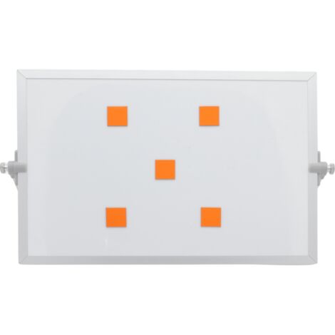Simbolo magnetico quadrato 2x2 cm arancione