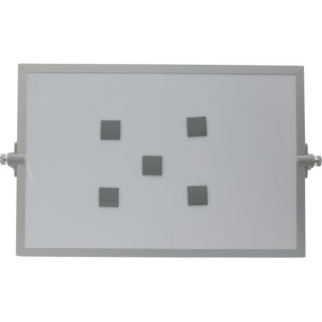 Simbolo magnetico quadrato 2x2 cm grigio