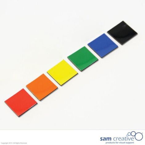 Simbolo magnetico quadrato 2x2 cm misto