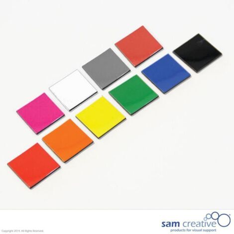Simbolo magnetico quadrato 2x2 cm nero