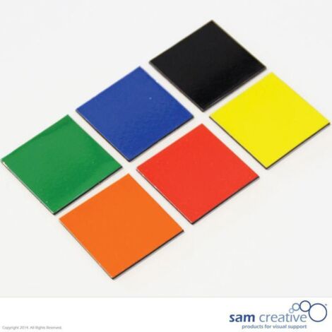 Simbolo magnetico quadrato 3x3 cm misto