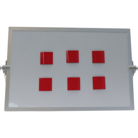 Simbolo magnetico quadrato 3x3 cm rosso