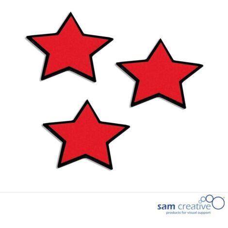 Simbolo magnetico Stella 4x4 cm rosso