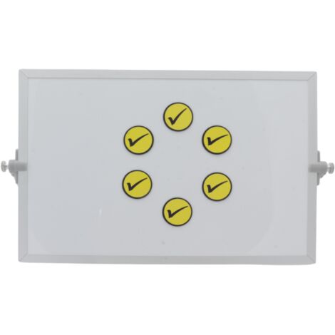 Simbolo magnetico Tick 3x3 cm giallo