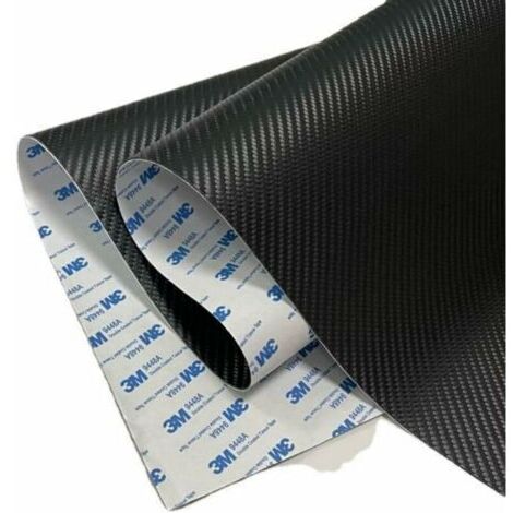 Simili Cuir Autocollant Patch de réparation de Cuir Auto-adhésif adhésif 3M, Patch de rénovation et de réparation d'intérieur de Voiture en Cuir de Fibre de Carbone ( Noir Size : 20x120cm/8x47)