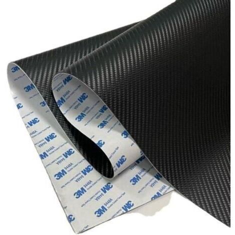 Simili Cuir Autocollant Patch de réparation de Cuir Auto-adhésif adhésif 3M, Patch de rénovation et de réparation d'intérieur de Voiture en Cuir de Fibre de Carbone ( Noir Size : 20x120cm/8x47)