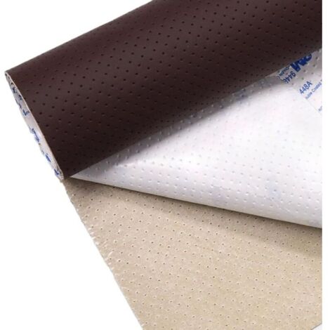 Simili Cuir Autocollant Patch de réparation de Cuir Auto-adhésif adhésif perforé Respirant 3M, Patch de réparation de canapé Patch de réparation de siège de Voiture remis à Neuf (Brown 20x30cm）