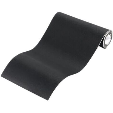 Simili Cuir Autocollant,Cuir Adhesif Reparation Canapé pour Réparation et Rénovation,Patch Cuir Auto-adhésif Rénovation en Cuir pour Siège Voiture,Bottes,Sac À Main,Sacs Souples-Noir,50x100cm