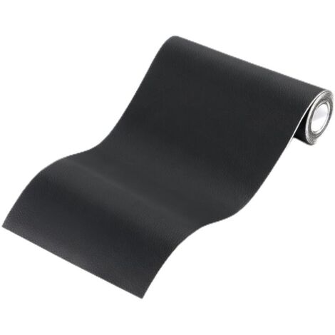 Simili Cuir Autocollant,Cuir Adhesif Reparation Canapé pour Réparation et Rénovation,Patch Cuir Auto-adhésif Rénovation en Cuir pour Siège Voiture,Bottes,Sac À Main,Sacs Souples-Noir,50x100cm