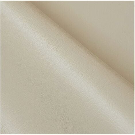 Similicuir Au Mètre H140 Similicuir Tissu d'Ameublement Faux Cuir - Beige
