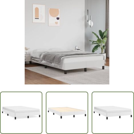 Similpelle -  Giroletto senza Materasso Bianco 120x190 cm Similpelle
