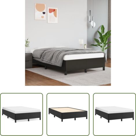 Similpelle -  Giroletto senza Materasso Nero 120x190 cm Similpelle