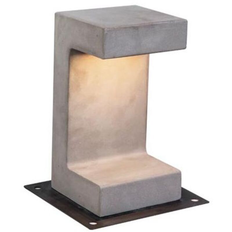 Borne Extérieure led 8W IP54 Béton zambelis - Blanc chaud - 3000K