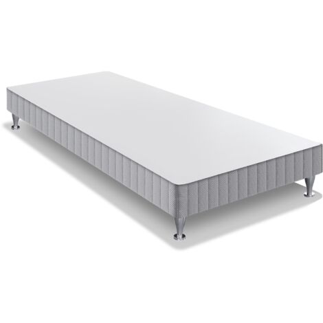 Simmons AIRSOM Sommier tapissier + Pieds, Autres, Gris, 90x200