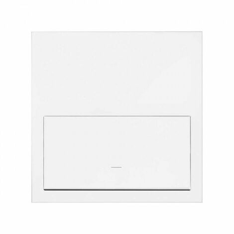 Simon 100  Horizontales Frontkit für 1 Element mit 1 mattweißen Schlüssel 10020101-230