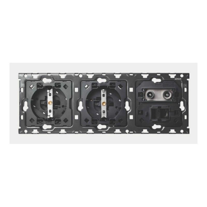 Simon - 100 - Kit 3 éléments 2 bases + tv + RJ45 10010303-039