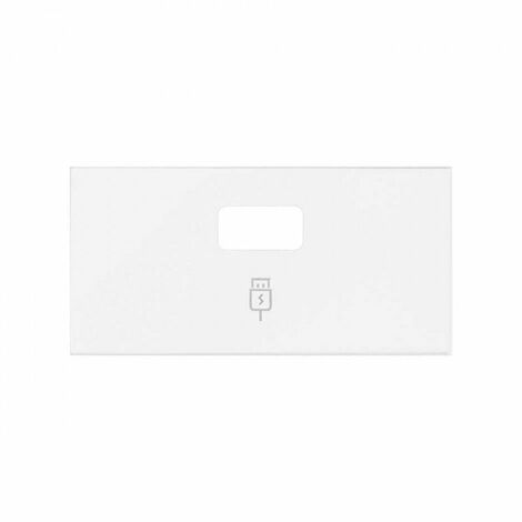 Simon 100  Tapa para cargador USB smartcharge 1 conector 5Vdc tipo A blanco mate 10001097-230