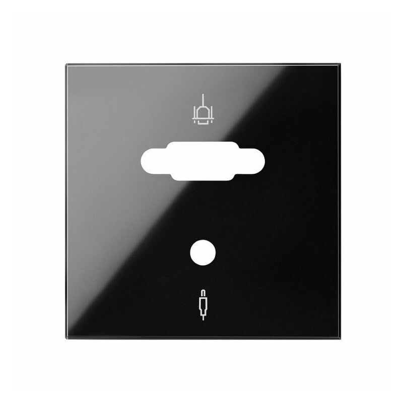 

100 - Tapa para conector VGA + minijack 2M negro brillo 10000091-138 - Simon