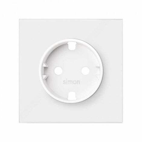 Simon 100  Tapa para la enchufe schuko blanco mate 10000041-230