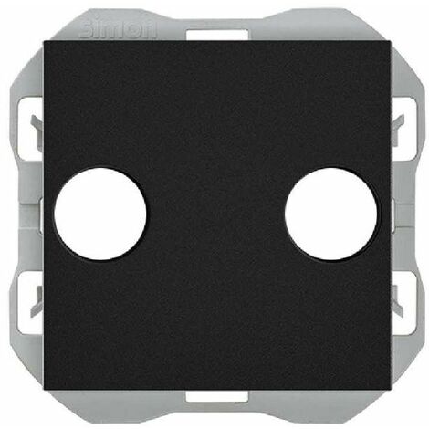 SIMON 270 Abdeckung für R-TV + SAT-Buchse mattschwarz 20000053-098