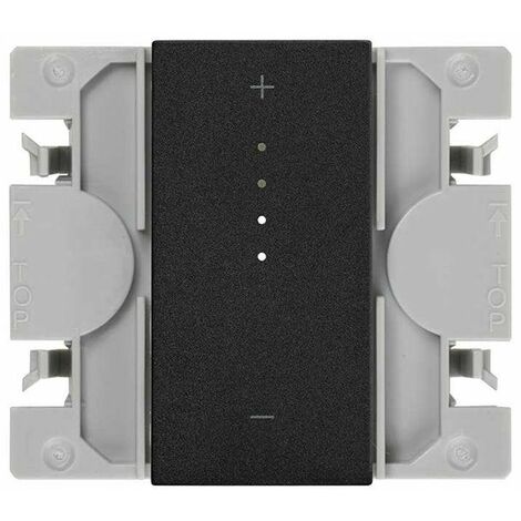 SIMON 270 Dimmbarer Schalter iO CF 3H iO mit schmalem Knopf mattschwarz 21001321-098