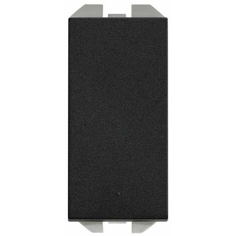 SIMON 270 Interrupteur à bouton-poussoir 10 AX étroit noir mat 20001101-098