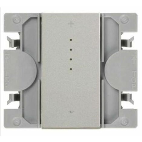 SIMON 270  Interruptor regulable iO CF 3H iO con tecla estrecha aluminio 21001321-093
