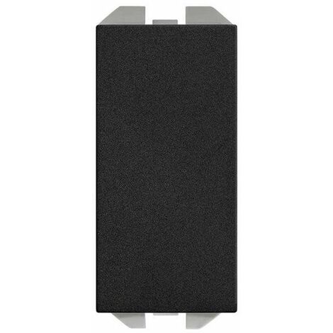 SIMON 270  Placa ciega estrecho negro mate 20001800-098