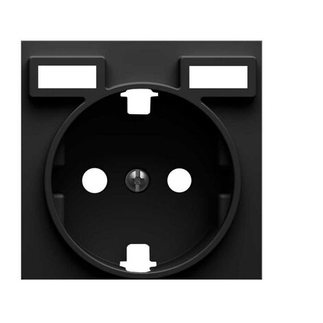 Simon 82 Concept | Coperchio della base spina schuko 2 USB 2.1A tipo A nero opaco SIMON 8200049-098