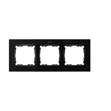 Simon 82 Concept | Cornice 3 elementi nero opaco SIMON 8200637-098