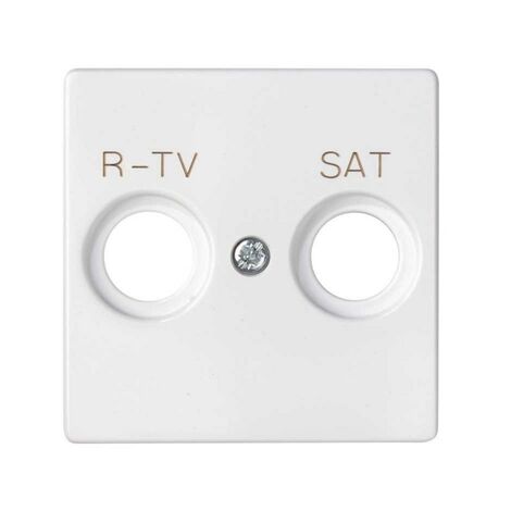 Simon 82 Concept | Piastra presa R-TV + SAT bianco opaco SIMON 8200097-090