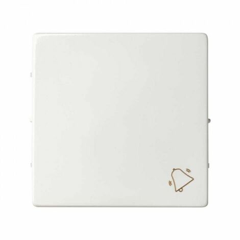 Simon 82 Concept  SIMON 8200017-090 bouton poussoir simple avec cloche blanche mate