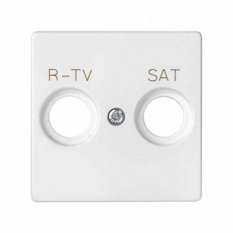 Simon 82 Konzept R-TV + SAT Steckdosenplatte weiß matt SIMON 8200097-090