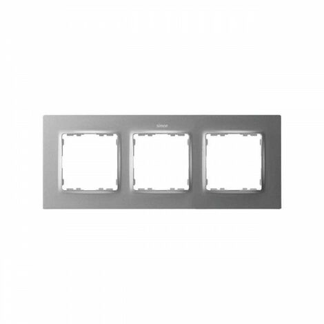 Simon 82 Konzept SIMON Aluminiumrahmen 3 Elemente 8200637-093