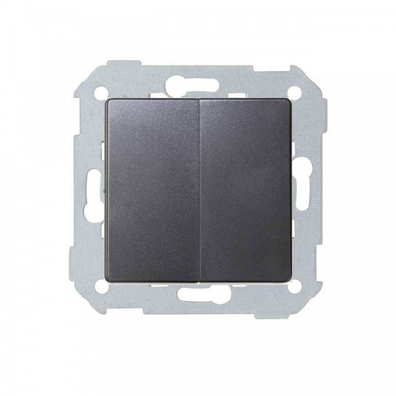 Simon - Va-et-Vient Double + Touche 82 Concept 8200397 Titane