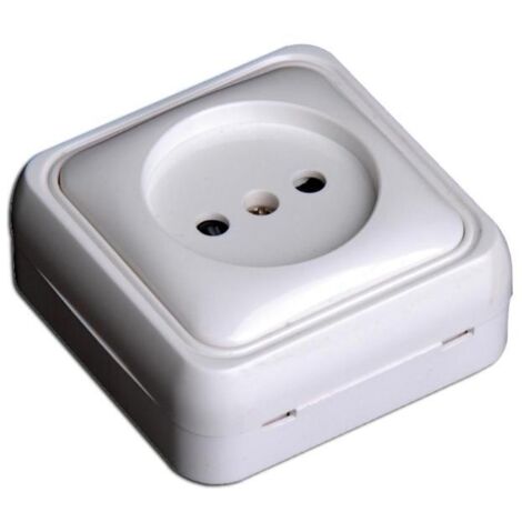 Simon Alfa Superficie Blanca Base Enchufe 10A 250V MS136707