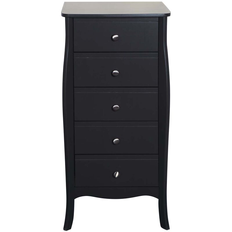 Simon commode 5 tiroirs mocca.