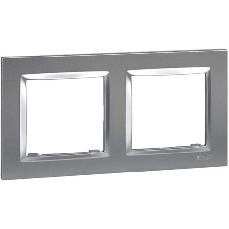 SIMON cornice 2 elementi colore alluminio "Serie 10"