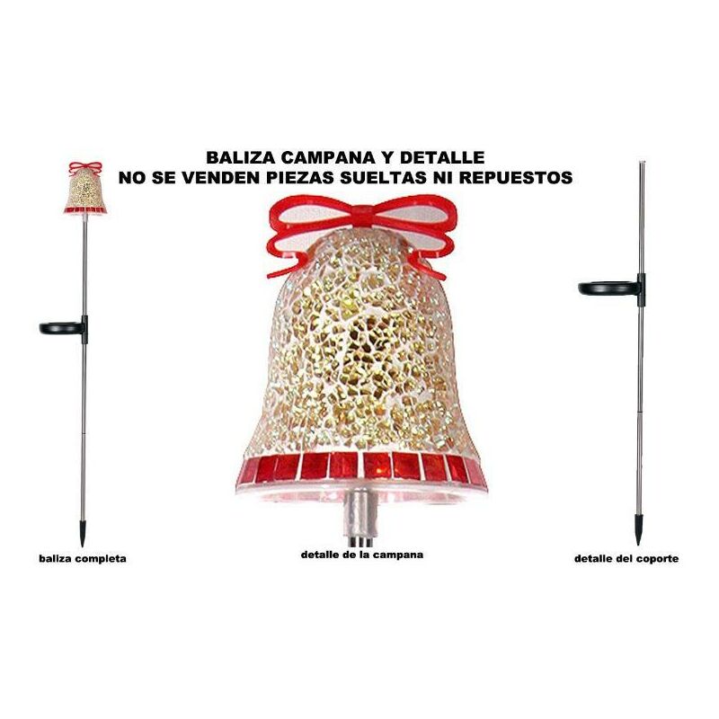 

simon navidad baliza solar campana mosaico fija nvs0w01jm - Mibricotienda