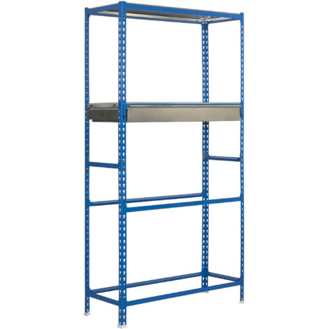Simon Rack Megaplus 4 niveaux bleu étagère métallique