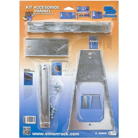 SIMONRACK Simon Rack - Pack de 4 accessoires pour panneau d'atelier ACC010