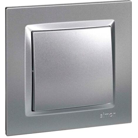 Simon Series 10 Aluminium-Druckknopf F1090150026