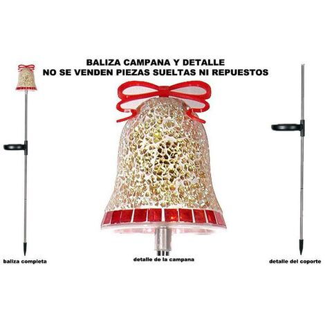 SIMON simon navidad baliza solar campana mosaico fija nvs0w01jm